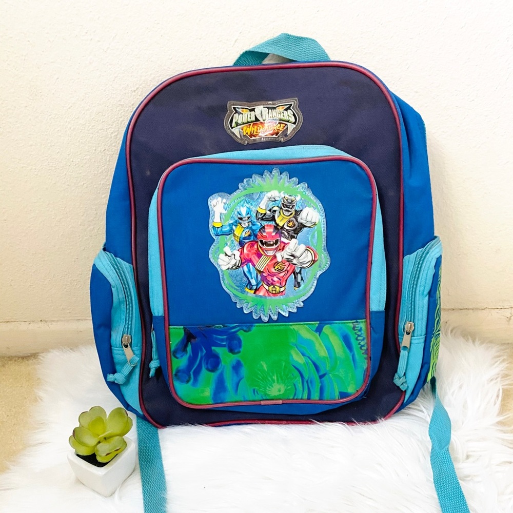 New blue power rangers backpack